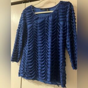 Notations Royal Blue Fabric